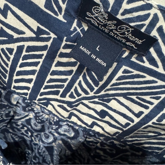 Lucky brand boho flowy printed long sleeve top ❤️ - Picture 7 of 8